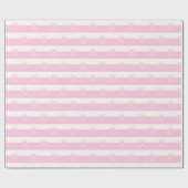 Anpassbare, rosa Mädchenkind Gottes Taufe Geschenkpapier (Flach)