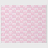 Anpassbare, rosa Mädchenkind Gottes Taufe Geschenkpapier (Flach)