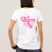 Anpassbare rosa Schleife T-Shirt (Rückseite)