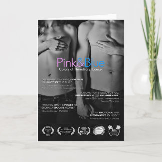 Anpassbare rosa und blaue Feiertags-Grußkarte Feiertagskarte