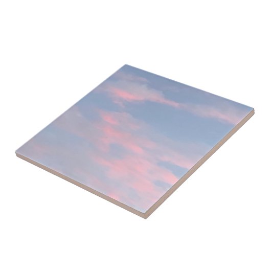 Anpassbare rosa Wolken Fliese (Seite)