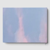 Anpassbare rosa Wolken Gästebuch (Rückseite)
