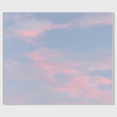 Anpassbare rosa Wolken Geschenkpapier (Flach)