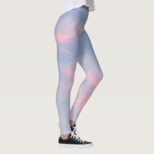 Anpassbare rosa Wolken Leggings (Rechts)