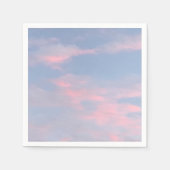 Anpassbare rosa Wolken Serviette (Vorderseite)