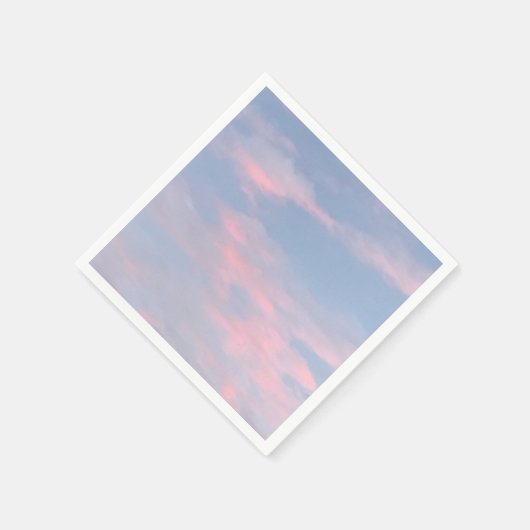 Anpassbare rosa Wolken Serviette (Ecke)