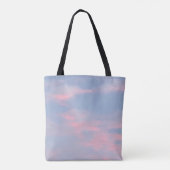 Anpassbare rosa Wolken Tasche (Rückseite)
