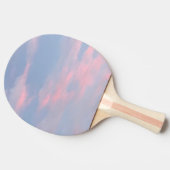 Anpassbare rosa Wolken Tischtennis Schläger (Seitenansicht)