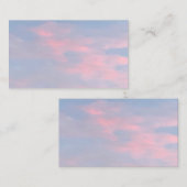 Anpassbare rosa Wolken Visitenkarte (Vorne/Hinten)