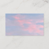 Anpassbare rosa Wolken Visitenkarte (Vorderseite)