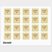 Anpassbare Rot- und Gold-UAWG Stickers (Blatt)