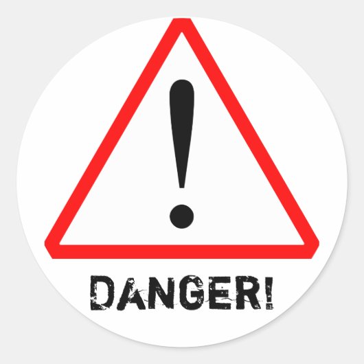 Anpassbare Rot- und Schwarz-Symbol-Aufkleber Runder Aufkleber (Vorderseite)