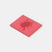Anpassbare rote Sprenkel-Post-it-Notizen Post-it Klebezettel (angewinkelt)