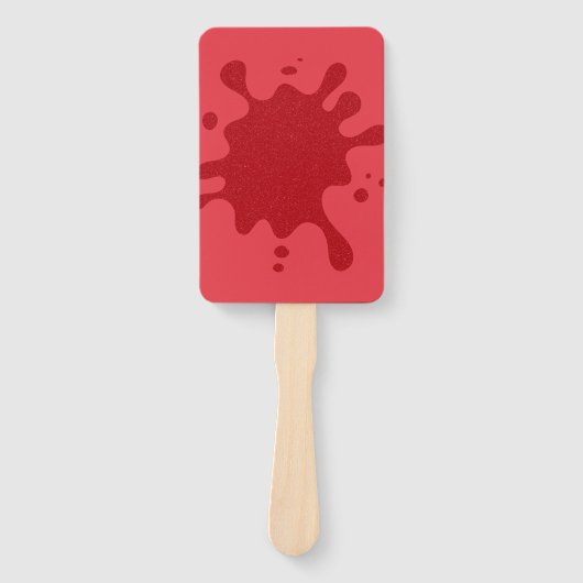 Anpassbare rote Spritz-Rechteckventilatoren (10er) Fächer (Vorderseite)