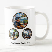 Anpassbare Rottweiler-Welpe Kaffeetasse