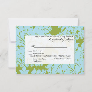 Anpassbare RSVP-Karte für die Reaktion auf Hochzei RSVP Karte