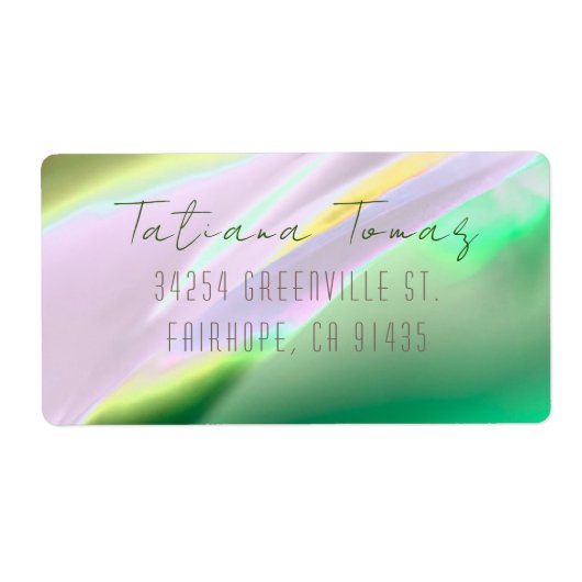 Anpassbare Rückgabeadresse (Vorne)