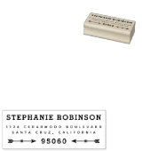 Anpassbare Rücksendeadresse rustikaler Pfeile Gummistempel (Stempel)