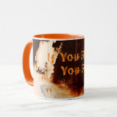 Anpassbare Rust Art Cool Lustig Einzigartig Tasse (Vorderseite Links)
