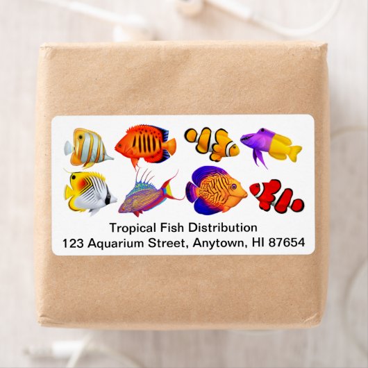 Anpassbare Saltwater Marine Aquarium Fish Label (Insitu)