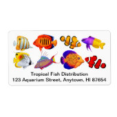 Anpassbare Saltwater Marine Aquarium Fish Label (Vorne)