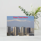 Anpassbare Santiago, Chile-Karte (Stehend Vorderseite)