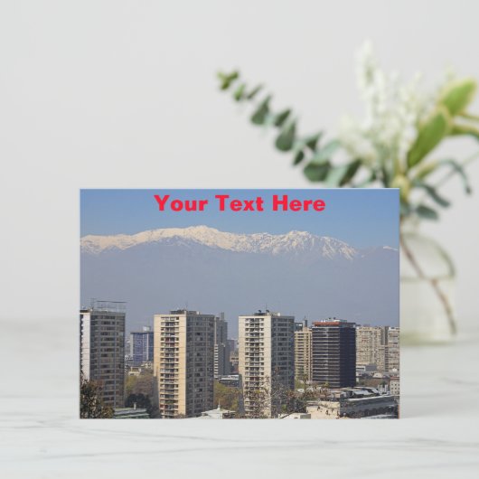 Anpassbare Santiago, Chile-Karte (Stehend Vorderseite)