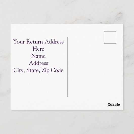 Anpassbare Save the Date-Designs Postkarte (Rückseite)