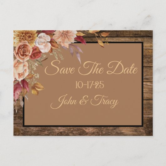 Anpassbare Save the Date-Designs Postkarte (Vorderseite)