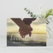 Anpassbare Save the Date Hochzeitkarte (Stehend Vorderseite)
