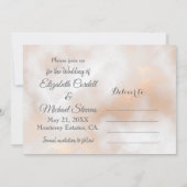 Anpassbare Save the Date Hochzeitkarte (Rückseite)