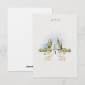 Anpassbare "Save the Date"-Hochzeitspapeterie Einladung (Vorne/Hinten)