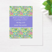 Anpassbare Save the Date-Karte, Primrosen (Schreibtisch)