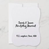 Anpassbare Save-the-Date-Karten Braut Bräutigam Save The Date (Rückseite)