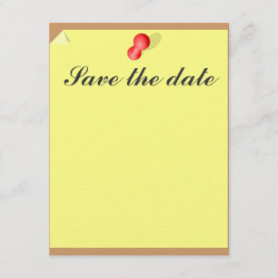 Anpassbare Save the Date klebrige Note