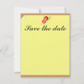 Anpassbare Save the Date klebrige Note (Vorderseite)