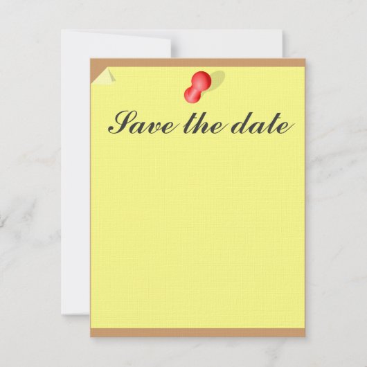 Anpassbare Save the Date klebrige Note (Vorderseite)