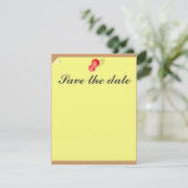 Anpassbare Save the Date klebrige Note (Stehend Vorderseite)