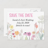 anpassbare Save the Date Postkarten (Vorne/Hinten)