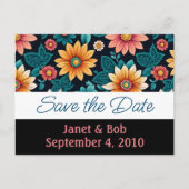 Anpassbare Save the Date Postkartenpinke Ankündigungspostkarte (Vorderseite)