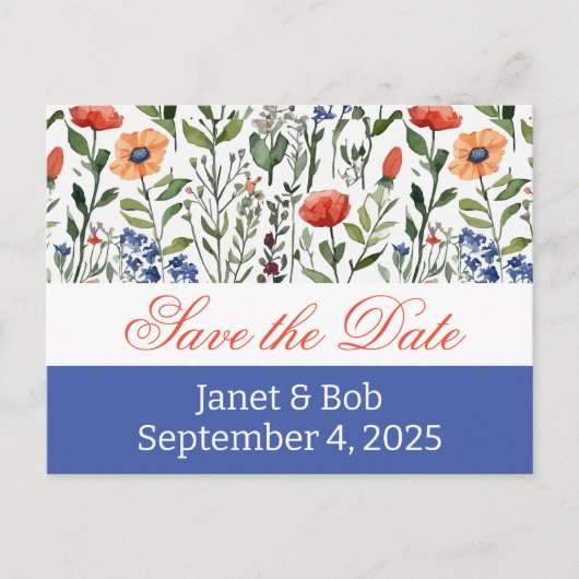 Anpassbare Save the Date Postkartenpinke Ankündigungspostkarte (Vorderseite)