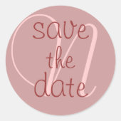 Anpassbare Save the Date Stickers (Vorderseite)