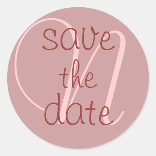 Anpassbare Save the Date Stickers (Vorderseite)