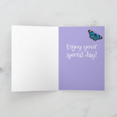 Anpassbare Schmetterlingskarte für Großpyrenäen Karte (Innenseite)