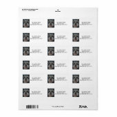 Anpassbare Schnauzer-Adressmarken Adressaufkleber (Vorne)