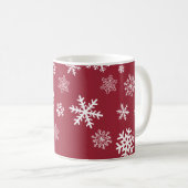 Anpassbare Schneeflocken Kaffeetasse (VorderseiteRechts)