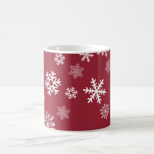 Anpassbare Schneeflocken Kaffeetasse (Mittel)