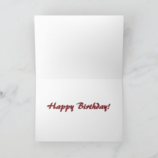 Anpassbare Schokoladenkarte Karte (Innenseite)