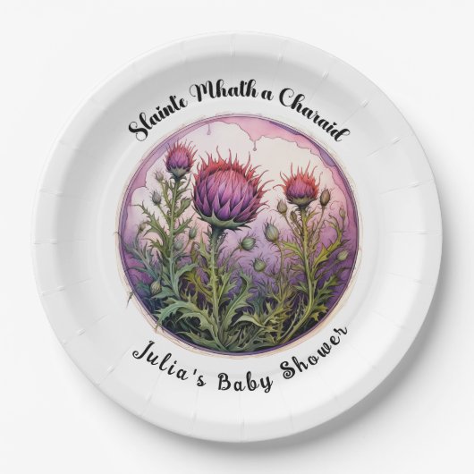 Anpassbare Schottische Party-Platte Pappteller (Vorderseite)