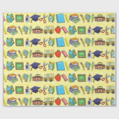 Anpassbare Schule Geschenkpapier (Flach)